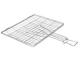 Generic 40 x 30 cm Chrome Nickel Grill with Metal Grill, Perfect for Chicken and Meat Grilling, Stainless Steel