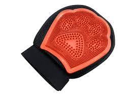 Nunbell Pet Washing and Grooming Hand Glove, Orange, Tool for Dogs and Cats