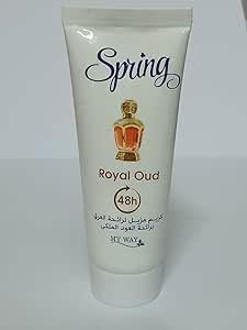 كريم مزيل للعرق سبرينج للجنسين من ماى واى - 40 جم - حماية 48 ساعة (عود) My Way Spring Deodorant Cream For Unisex - 40 gm - 48 Hour Protection Oud