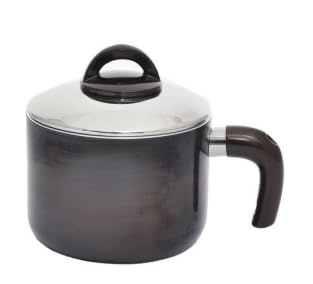 Queen Egypt New-Granite 16cm Non-Stick Milk Pot with Handle PFOA-Free for Heating Milk Sauces and Small Portions