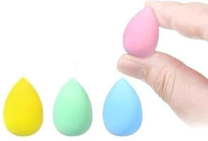 4 Pcs Small Mini Beauty Blender Bulk Makeup Sponge For Face Multi-Colored Makeup Sponges For Foundation,Blending Wet & Dry Use All Type Of Skin