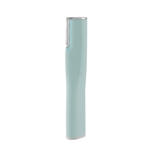 Facial Hair Remover, Ultrasonic Shaver, 2-Speed Electric Body Hair Trimmer for Face, Arms, Legs and Bikini Line, Portable Smooth Finish, LY-T01-A (Light Green)