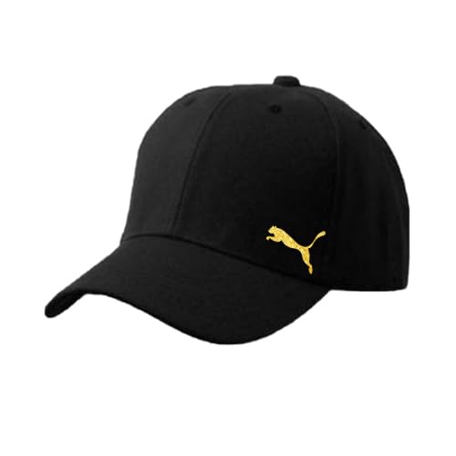 CAP (Black) Logo Golden for men and women with sun protection.sports cap with distinctive shapes (G)
