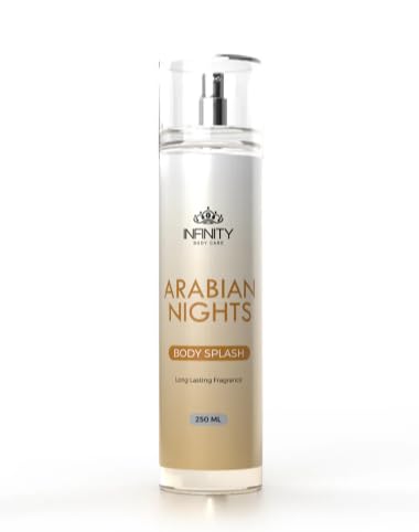 Infinity Clinic Pharma Body Splash, Arabian Nights, Unisex, Liquid Spray, 250 ml, Fresh Fragrance, Daily Use Body Mist