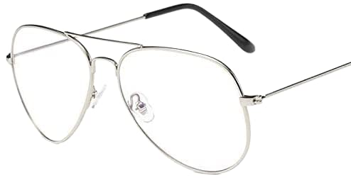European and American large frame fashion mirror Retro metal glasses frame pilot clairvoyant glasses.