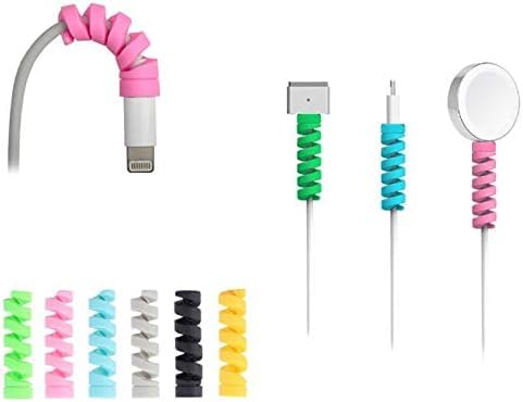 Phone Cord Protector and Charger 8 Pack, Durable Silicone, Protects Cords from Damage During Charging or Heavy Use