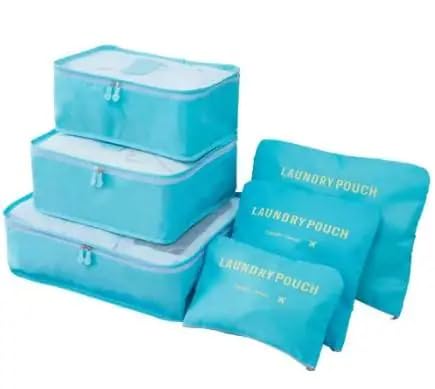 Next store 6 Piece Compression Luggage Organizers Set, Personal Travel Organization, Practical Packing Cubes, Perfect for Trips, Easy Storage, Durable and Fashionable Design (Genzary)