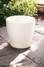 Plastic Decorative Plant Pot for Indoor Plants Flowers Cactus Succulents Home Decor Off White Meridian 1 Piece (White, 40cm)