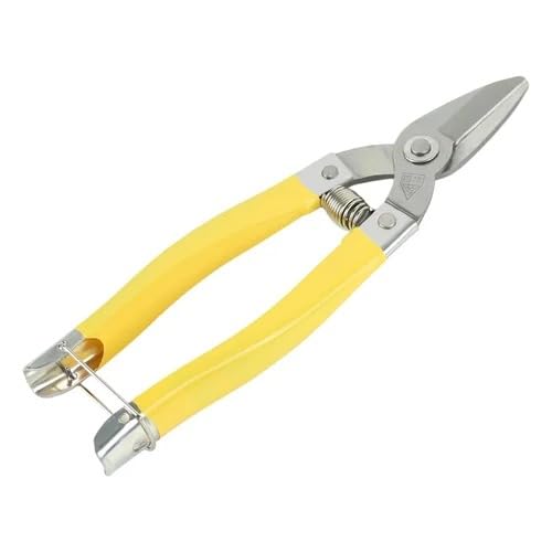 Professional Pruning Shears for Grapes and Plants, Yellow Handle, Stainless Steel Blade, Size 15.0cm, Ambidextrous