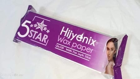 5 Star Hijyenix Hair Removal Waxing Wipes, 100 Count