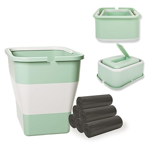 Smart Car Bin – Creative Collapsible Silicone Trash Can, Multi-Use Trash Can, Built-in Bag Slot to Keep Car Clean and Organized Easily. 床 (1 Pack)