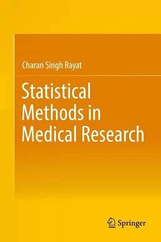 Statistical Methods in Medical Research By Charan Singh Rayat