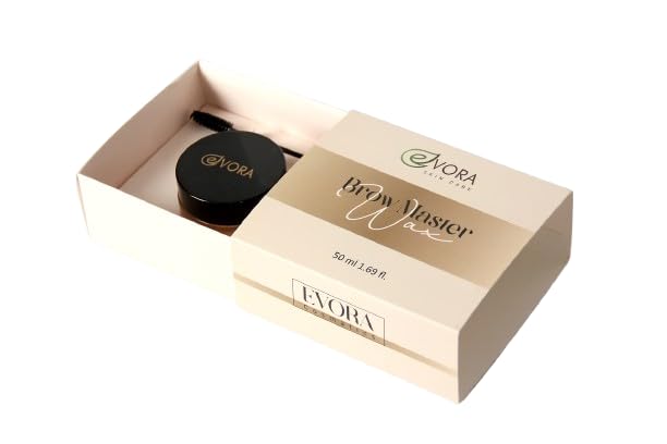Evora Cosmetics Clear Brow Styling Wax, Strong Hold Eyebrow Wax, 50g