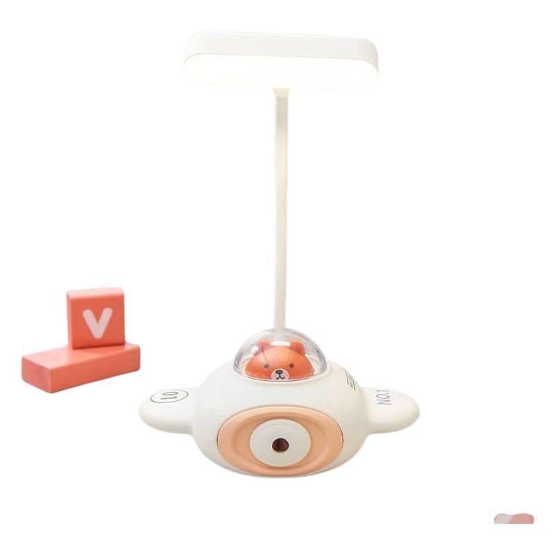 Spaceshoop LED Study Lamp, Cute Desk Light, Height Adjustable Night Light for Kids & Students Green