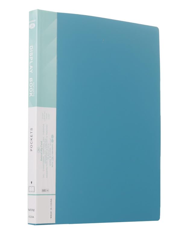 3A AD20A Plastic Document Book 20 Pockets A4 Size - Green