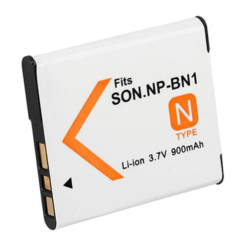 Battery Replacement for Sony NP-BN1 NPBN1, Type N Battery, Sony BC-CSN, BC-CSNB Charger, DSC-WX150 DSC-WX200, DSC-WX220, DSC-J10