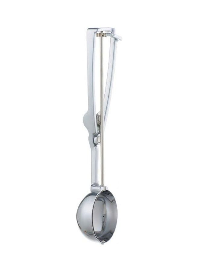 stockel Lux Ice Cream Dipper And Food Server- Size 12 Silver 12cm
