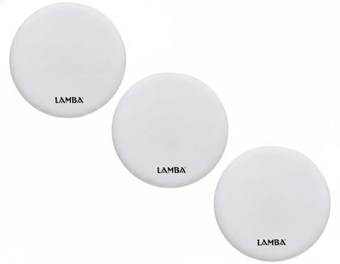 LAMBA SRF 40W Round LED Outdoor Floodlight 3 Pack, Bright White 7000k, 4000 Lumens, 90% Energy Saving, 30,000 Hours Lifespan, Weather Resistant
