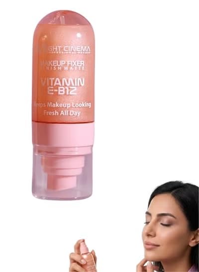 Makeup Setting Spray with Vitamin E and B12 for a Natural and Radiant Glow - A nourishing spray that sets makeup and gives it a luminous finish, prevents dryness, and lasts all day