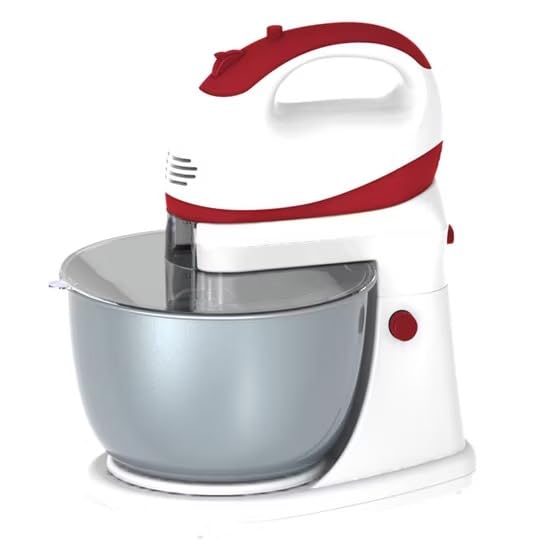 Stand Mixer, 400W, 4L Bowl, White and Red