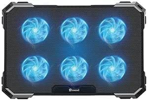 Generic Standard Gaming Cooler ICE-06N - 6 Fans - 17" - Blue LED, Black