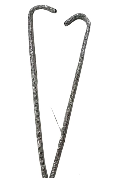 Belly Dance Stick Astras Mirrors (Silver)