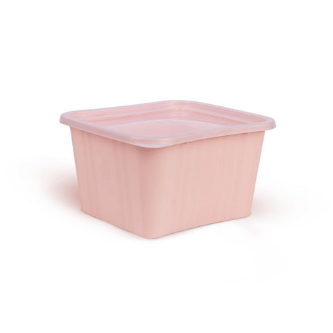 Spanish 1L Food Storage Container – Soft Pink Airtight Lid – BPA-Free Plastic – Microwave, Freezer & Dishwasher Safe – Reusable Meal Prep Box – Made in Spain