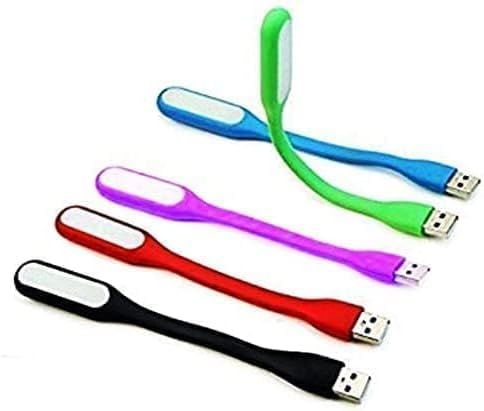Mini USB LED Light Adjust Angle/Bendable Portable Flexible for Power Bank PC Laptop Notebook Computer Keyboard Outdoor Energy Saving Gift Night Book Reading Lamp (Multicolor)