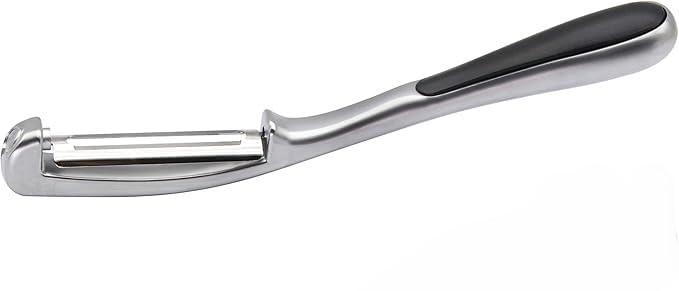 D-Logo Stainless Steel Peeler for Kitchen - Safe and Healthy to Peeling Apples, Oranges, Pears, Tomatoes, Fruits and Vegetables - Efficient and Practical Peeler Tool