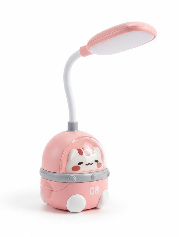 Table Lamp, Led Light for studying – Night Light, and Flood Lighting, USB Powered (Pink)