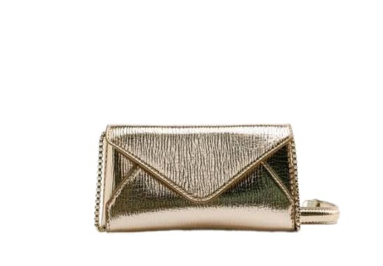 Glitter Soiree Clutch Bag With Gold Chain And Modern Design, 18cm*10cm, Adds A Touch Of Elegance And Luxury To Your Special Occasion