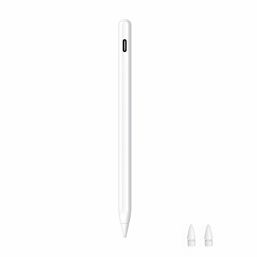 JESWO iPad Stylus Universal 1st & 2nd Generation Stylus Supports Magnetic Charging & USB-C Compatible with 2018 and later models, iPad Pro, Air, Mini