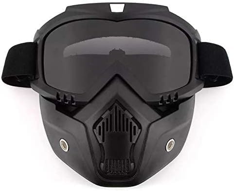 TRUE FIT®Motorcycle Helmet Mask Detachable Goggles for Scooter Jet Helmets Open Face Moto Glasses Motocross Glass