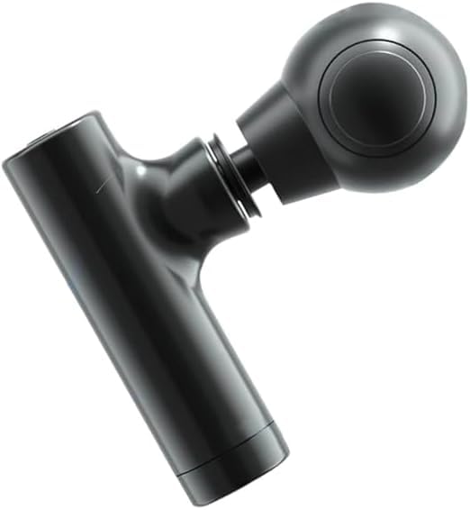 Portable Massage Gun Muscle Relaxation Fitness Deep Muscle Massage Gun for Neck and Body Mini Gym Office Relaxation Facial Massage Black Battery Operated