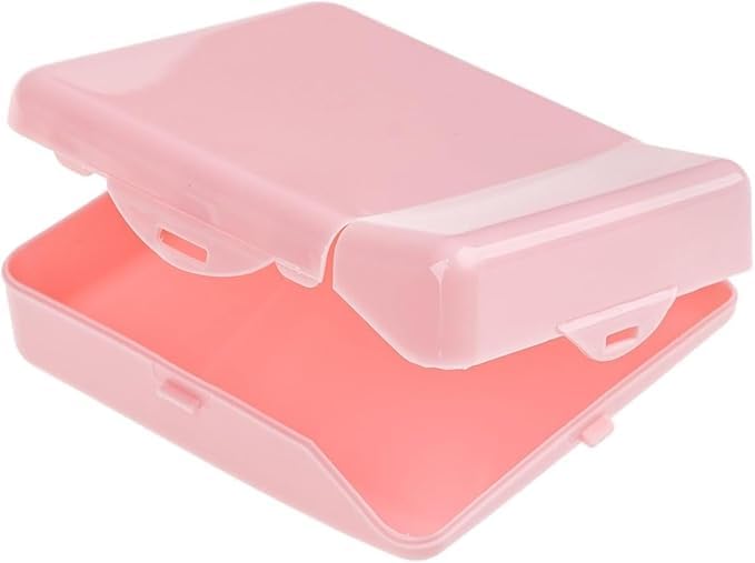 Feminine Sanitary Pad Storage Box, 2-Way Opening, Durable and Lightweight Travel Container for Menstrual Pads for Girls and Women, Random Colors, 2-Pack