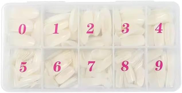 500 Pcs Full Cover Coffin False Nail Tips, Premium Artificial Nails for DIY Nail Art, Nail Extensions, Salon Use, Durable, Easy to Apply and Shape, Long-Lasting Finish