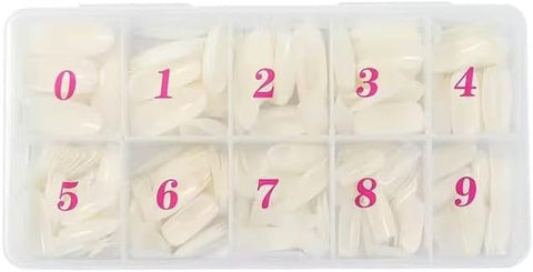 500 Pcs Full Cover Coffin False Nail Tips, Premium Artificial Nails for DIY Nail Art, Nail Extensions, Salon Use, Durable, Easy to Apply and Shape, Long-Lasting Finish