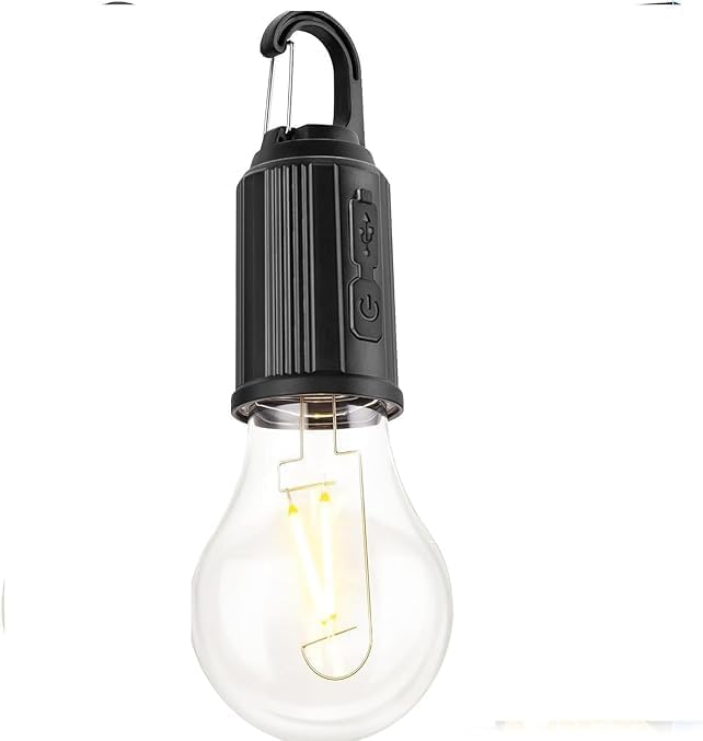Portable Rechargeable and Unbreakable Pendant Light, Decorative Pendant Light, Emergency Work Light for Camping Hiking Outdoor Indoor, 3 Lighting Modes, Tent Light