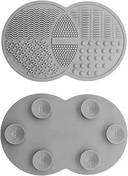 Silicone Cosmetic Brush Washer - Compact Multi-Color Cleaning Pad with Sticky Base for Efficient Makeup Brush Hygiene, Ideal for Travel or Home Use (piece-2)