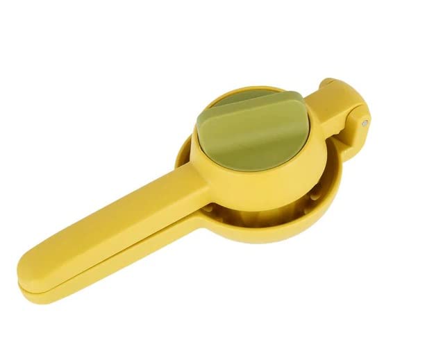 Oblivion Manual Squeeze and Twist Hand Juicer Machine for Lemon, Orange, Citrus, Fruits, and Vegetables Lime Squeezer (Yellow/Multicolor)