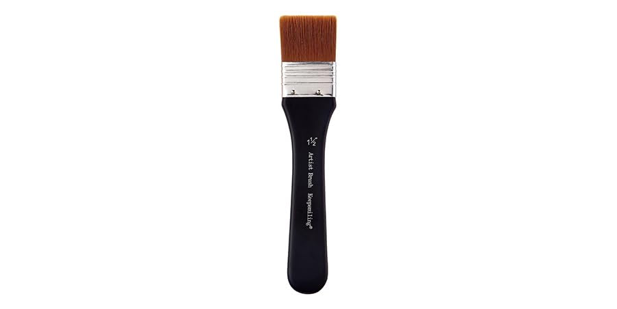 Keep Smiling Flat Paint Brush, 1.5 mm Size, Black