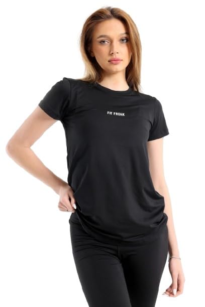 Running Half Sleeve Top - Black, M