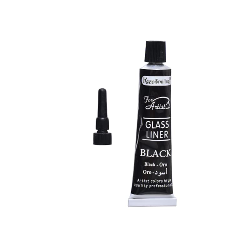 Keep Smiling Unwashable Glass Liner For Artist 21 ml - Black