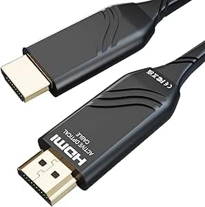 Zero HDMI 8K Fiber Optic Cable 30M, Ultra High Speed, Female-to-Female Connector, Black