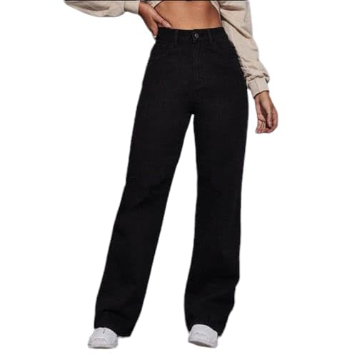 Wide Leg Jeans - Black