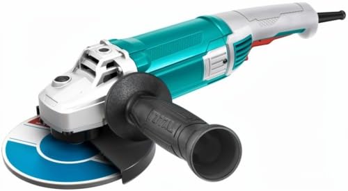 Angle Grinder, Electric Power Tool, Teal, Corded, for Grinding and Cutting