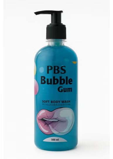 PBS Bubble Gum Soft Body Wash with Glycerin & Aloe Vera -500ml