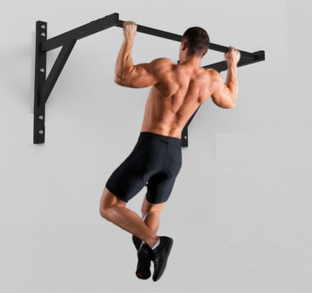 Wall Mounted Training Bar, Upper Body Training Rod Load Up To 200KG For Indoor And Outdoor Use