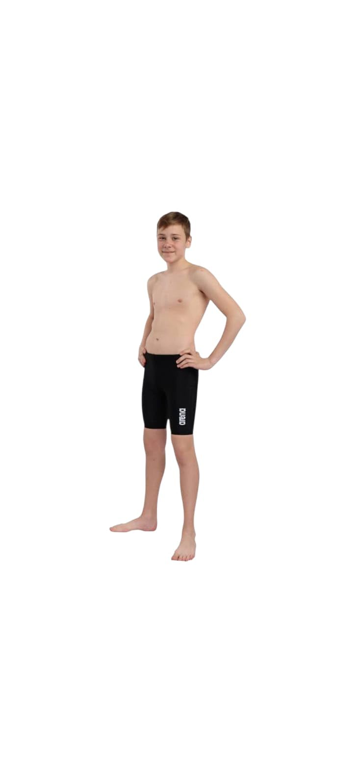 Boys Youth Stretch Swimsuit Black - High Quality Lycra Water Resistant Quick Dry