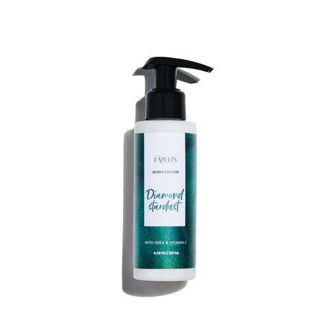 Favelin Diamond Dust Body Lotion 125ml | Shea Butter Coconut Oil Vitamin E | Hydration & Moisturizing | Floral Warm Vanilla Fragrance